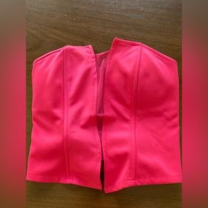 strapless pink Barbie top